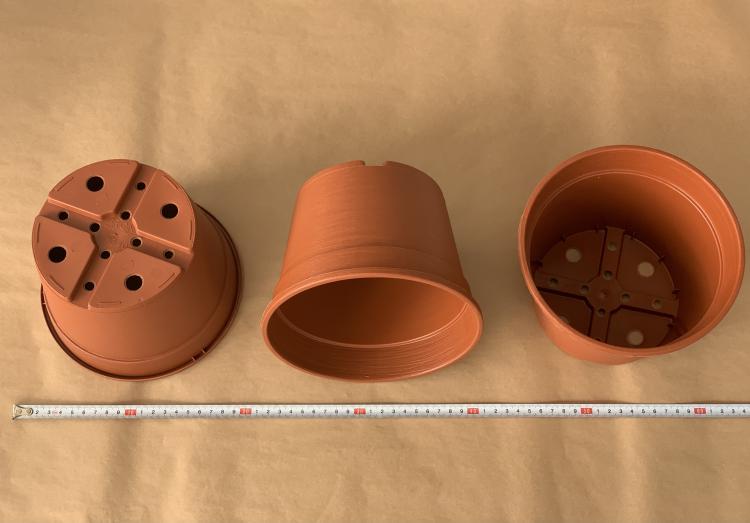 Mezzo vaso basso per Cattleya diametro 18 cm (color terracotta)